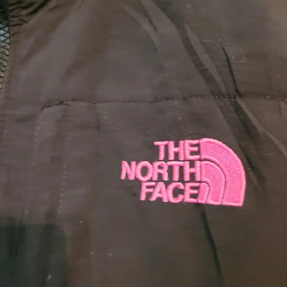The North Face Women Fleece Full Zip Jacket M Black Pink Breast Cancer Logo - Picture 3 of 11